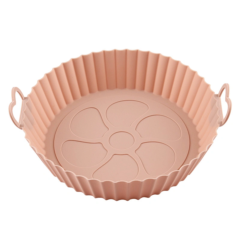 80g Amazon Hot Selling Air Fryer Silicone Pot Reusable Air Fryer Liners baking accessories Silicone Air Fryer Inner Liner Pot
