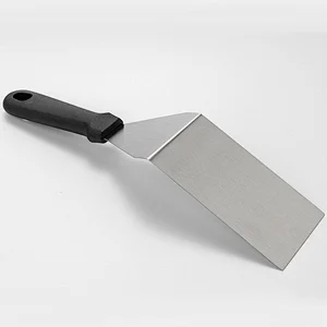 Stainless Steel Griddle Spatula Scraper BBQ tools Pancake Flipper Kitchen Spatula Burger Turner for Teppanyaki BBQ turner