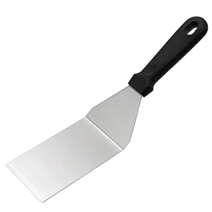 Stainless Steel Griddle Spatula Scraper BBQ tools Pancake Flipper Kitchen Spatula Burger Turner for Teppanyaki BBQ turner