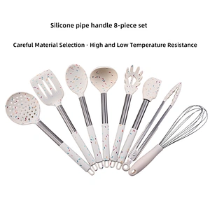 14 Pieces In 1 Set Silicone Kitchen Utensil Set Kitchen Accessories Stainless Steel Kitchenware Cooking Utensils