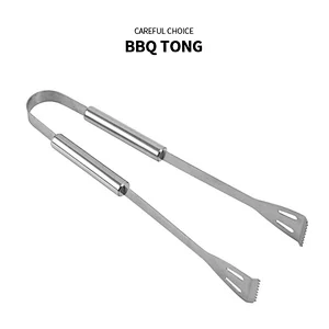 Kitchen Tongs For Cooking Or Grilling Bbq Accessories Heat Resistant Stainless Steel Bbq Tongs Perfect For Cooking Grill