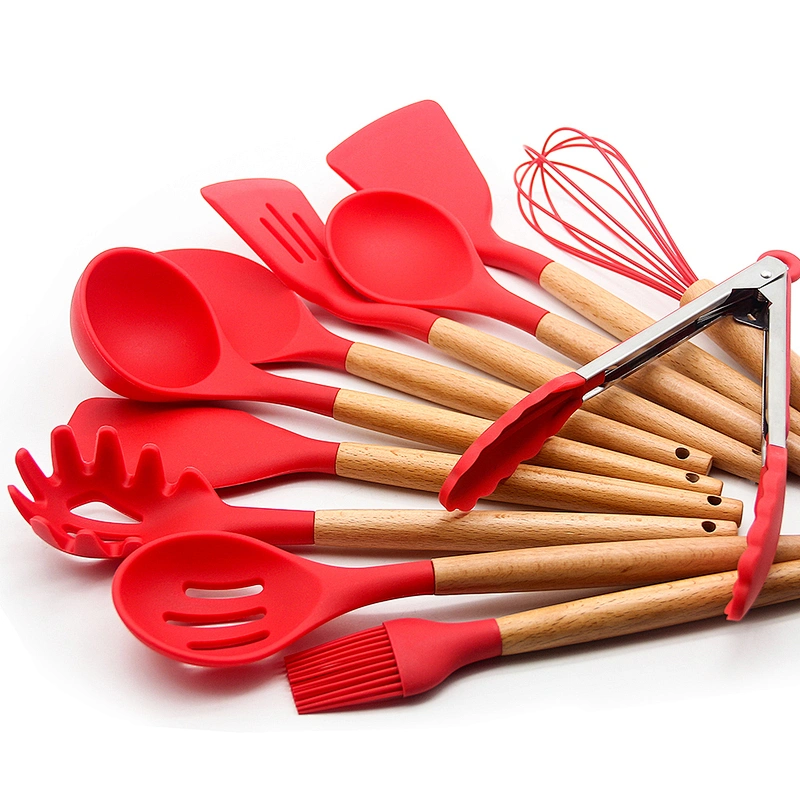 Amazon Hot Selling Kitchen baking utensils silicone set kitchen accessories Silicone Cooking Utensils Set