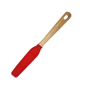 Non-Stick Long Handle Spatula Silicone Kitchen Accessory Multifunction Baking Utensil Jam Spatula