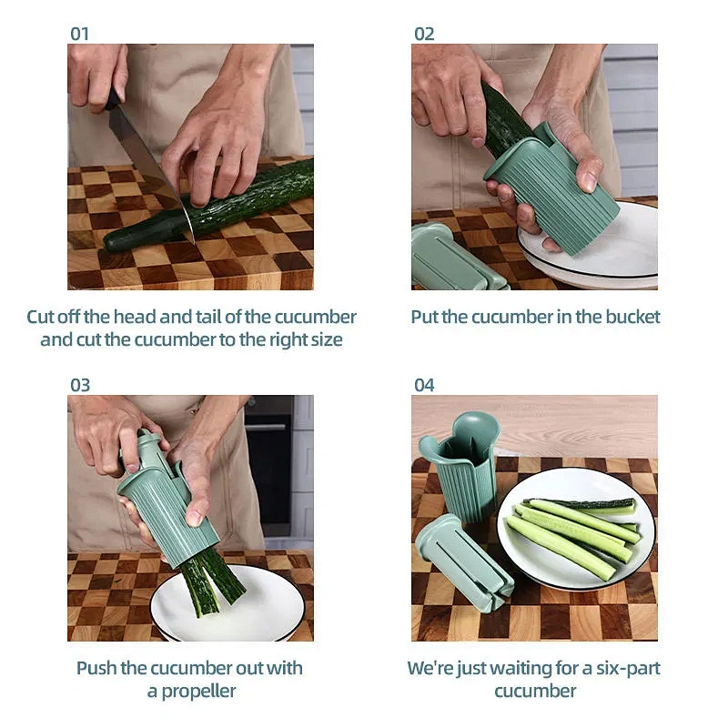 Kitchen Accessories Multifunctional Vegetable Cutting Tools Kitchen Gadgets Manual Vegetable Slicer Cucumber Strawberry Slicer
