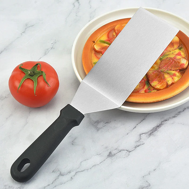 Stainless Steel Griddle Spatula Scraper BBQ tools Pancake Flipper Kitchen Spatula Burger Turner for Teppanyaki BBQ turner