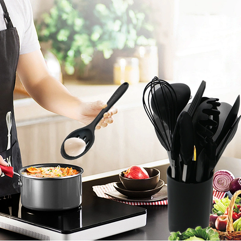 Kitchen Items Custom Reusable Silicone Cooking Utensils Sets Non-stick Cookware Set Kitchen Tools & Gadgets Kitchen Utensil Set
