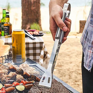 Kitchen Tongs For Cooking Or Grilling Bbq Accessories Heat Resistant Stainless Steel Bbq Tongs Perfect For Cooking Grill