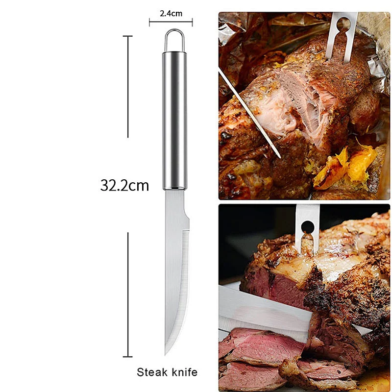 Hot Seller Bbq Tools Stainless Steel Kitchen Knives Multifunctional Kitchen Knife For Outdoor Barbecue Camping