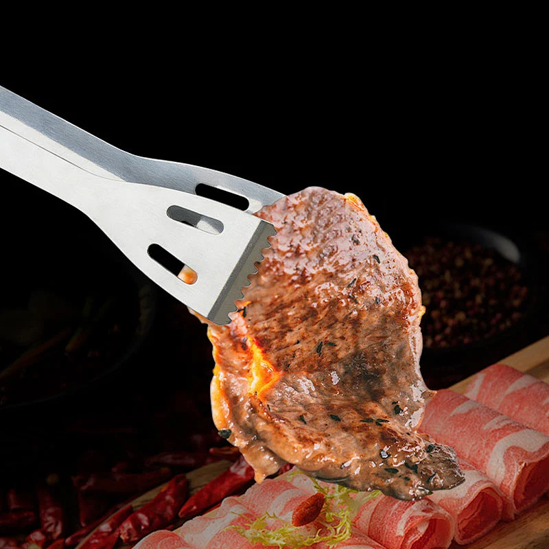 Kitchen Tongs For Cooking Or Grilling Bbq Accessories Heat Resistant Stainless Steel Bbq Tongs Perfect For Cooking Grill