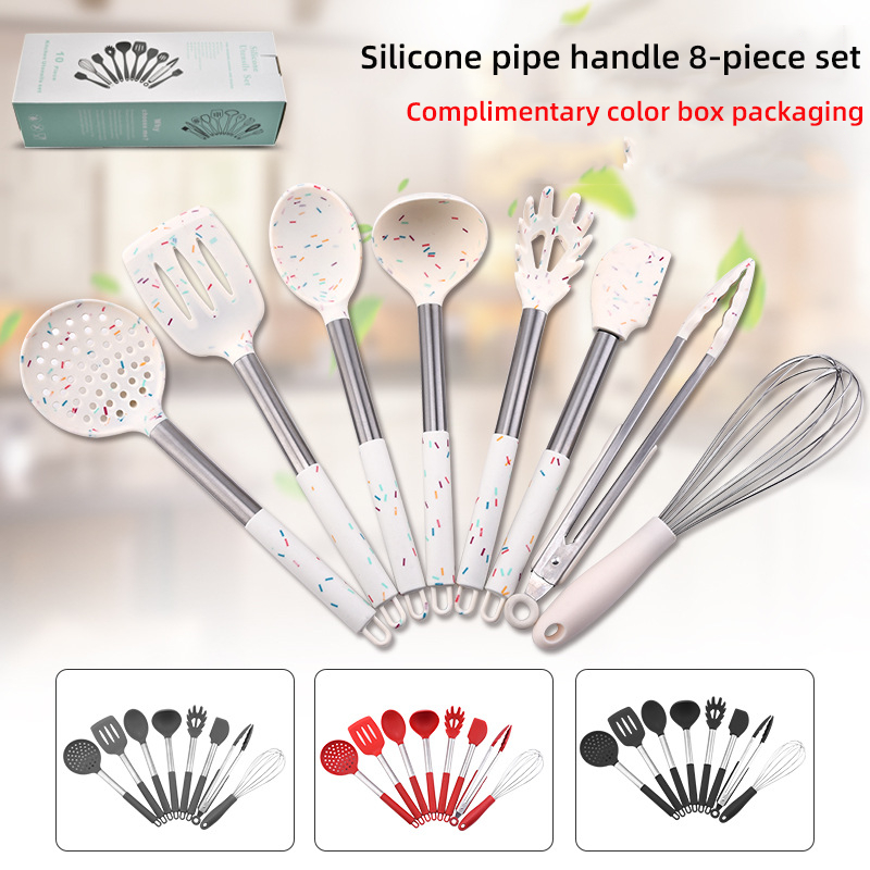 14 Pieces In 1 Set Silicone Kitchen Utensil Set Kitchen Accessories Stainless Steel Kitchenware Cooking Utensils