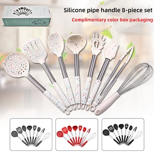 14 Pieces In 1 Set Silicone Kitchen Utensil Set Kitchen Accessories Stainless Steel Kitchenware Cooking Utensils