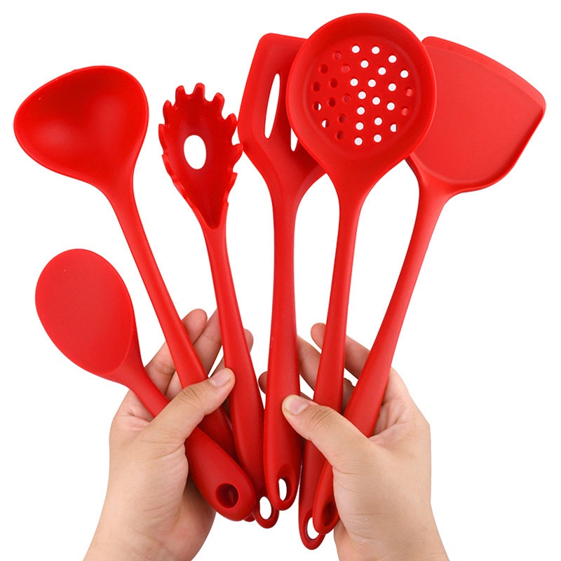 Top Seller 6Pcs Wholesale Kitchen Accessories Cooking Tools Kitchenware Silicone Kitchen Utensil Sets With Logo