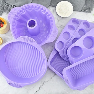 HOME GADGETS NON STICK BAKING MOLD SILICONE CAKE PAN LOAF PAN KITCHEN ACCESSORIES SET BAKING MAT SILICONE MOLD BAKING SET