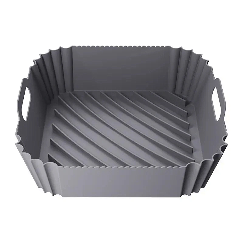 142g Reusable Silicone Air Fryer Liners Easy Cleaning Silicone Air Fryer Basket Collapsible Silicone Air Fryer Liners Foldable