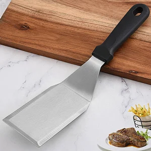 Stainless Steel Barbecue Tool Griddle Bbq Spatula Pancake Flipper Hamburger Turner Restaurant Grill Turner Scraper