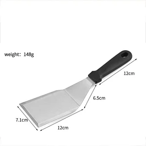Stainless Steel Barbecue Tool Griddle Bbq Spatula Pancake Flipper Hamburger Turner Restaurant Grill Turner Scraper