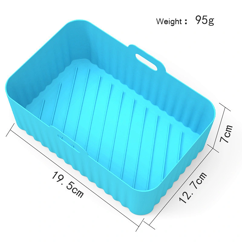3pcs Reusable Air Fryer Silicone Pot Basket Liner Baking Mould Sets Food Safe Air Fryer Silicone Baking Tray Mats For Air Fryer