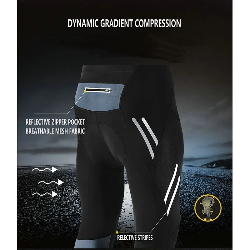 Factory Wholesale Quick Dry Mens Cycling Pants Breathable 4D Padded Mountain Bike Pants Custom Spring Autumn Men's Bicycle pants