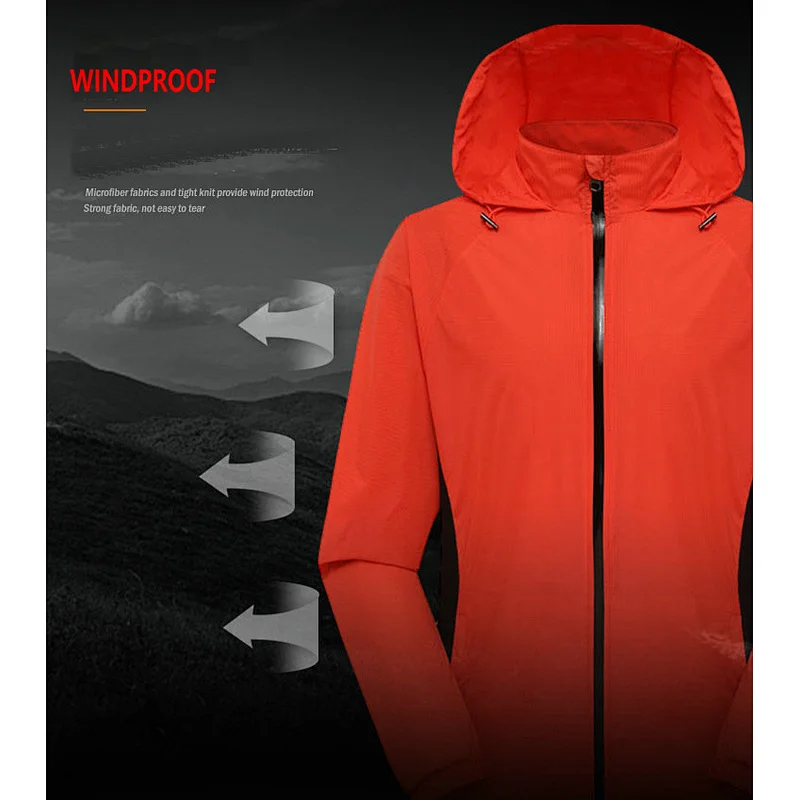 Factory Wholesale waterproof men cycling jacket customize Windbreaker outdoor hiking Jacket windproof windbreaker jacket
