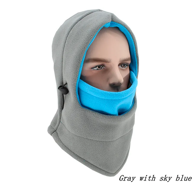 Wholesale Windproof Warm Hat Balaclava Ski Outdoor Bike Full Face Mask Neck Warmer Winter Hat Thermal Fleece Hood Winter Hood