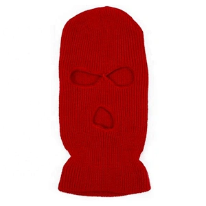 Factory Wholesale Hot Selling 3 holes Knit Winter Balaclava for Skiing Cycling Motorcycle Windproof Adult Women Men Ski Mask
