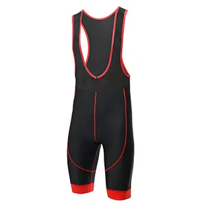 Wholesale Men's Cycling Bib Shorts Padded Compression Bike Tights Overall Breathable Sun UV Protection Cycling Overall