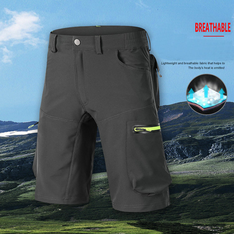 Factory wholesale mens summer breathable quick dry mountain bike shorts customize MTB shorts loose size outdoor cycling shorts