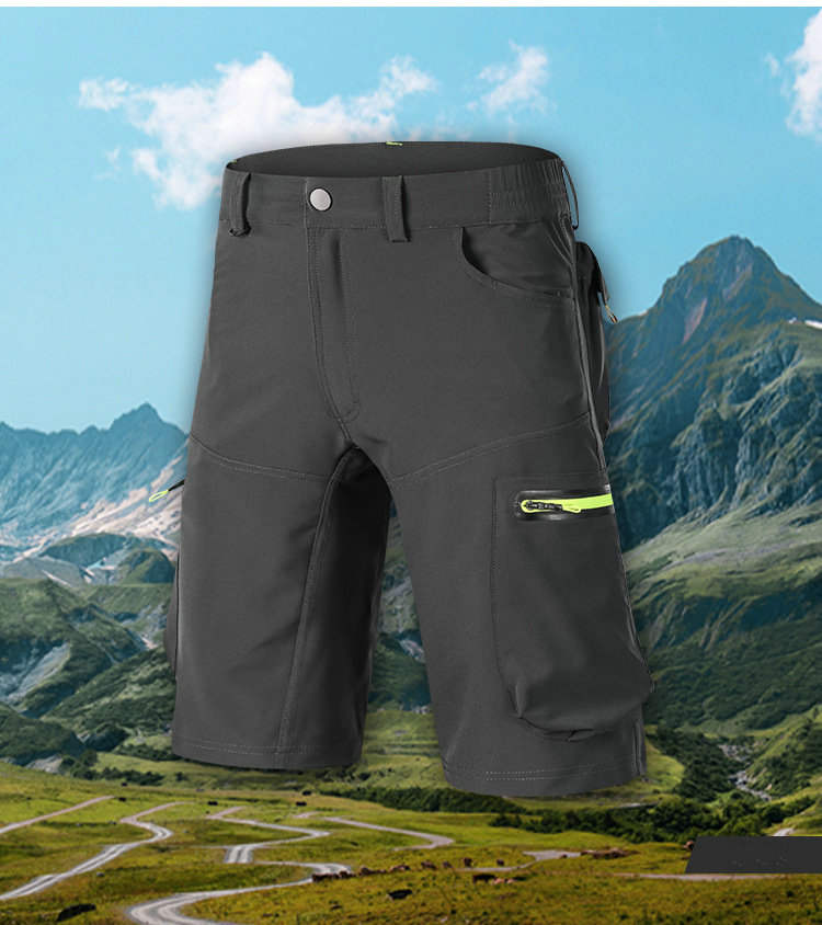 Factory wholesale mens summer breathable quick dry mountain bike shorts customize MTB shorts loose size outdoor cycling shorts