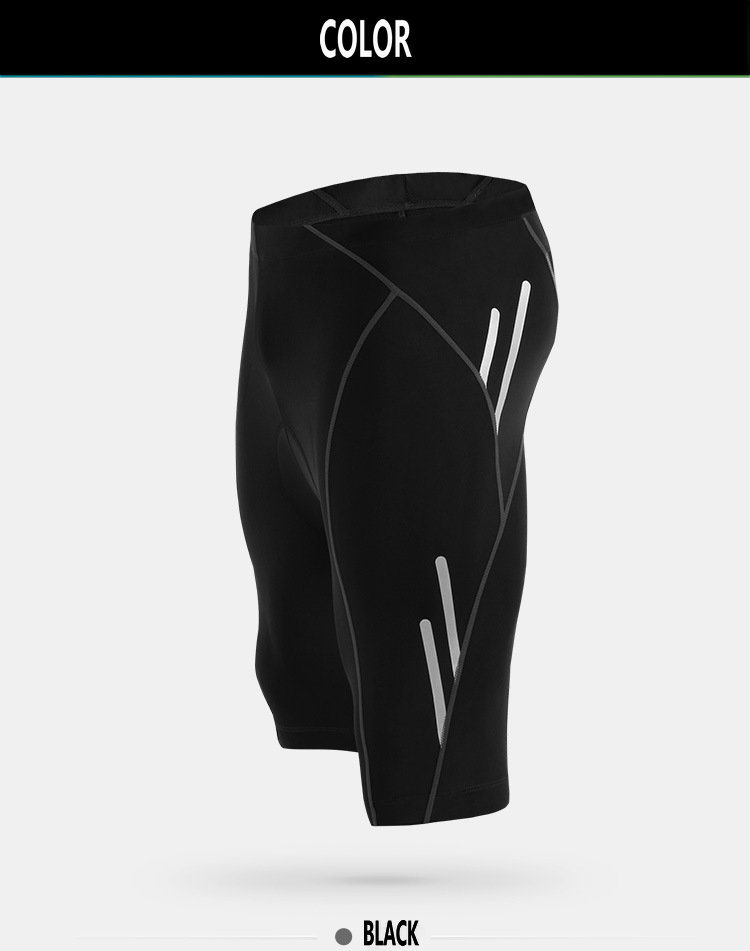 Factory Breathable Quick Dry Moisture wicking Mens reflective Padded Cycling Shorts zipper pocket Padded Mountain Bike Shorts