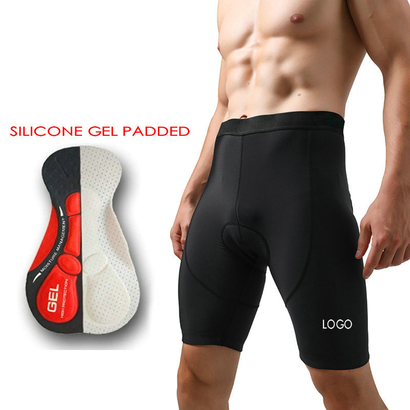 Factory wholesale men Cycling Shorts mositure wicking custom men's padded cycling shorts breathable gel padded bike shorts men