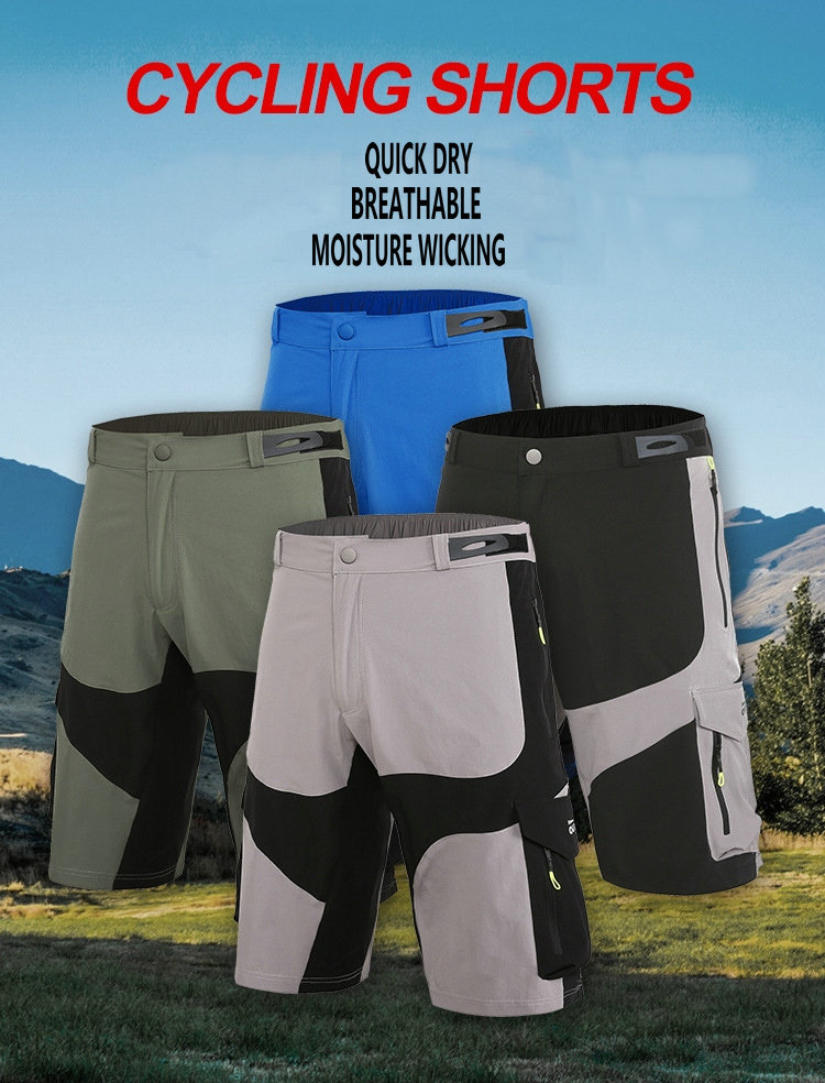 Factory wholesale mens summer breathable quick dry mountain bike shorts customize MTB shorts quick dry outdoor Cycling shorts