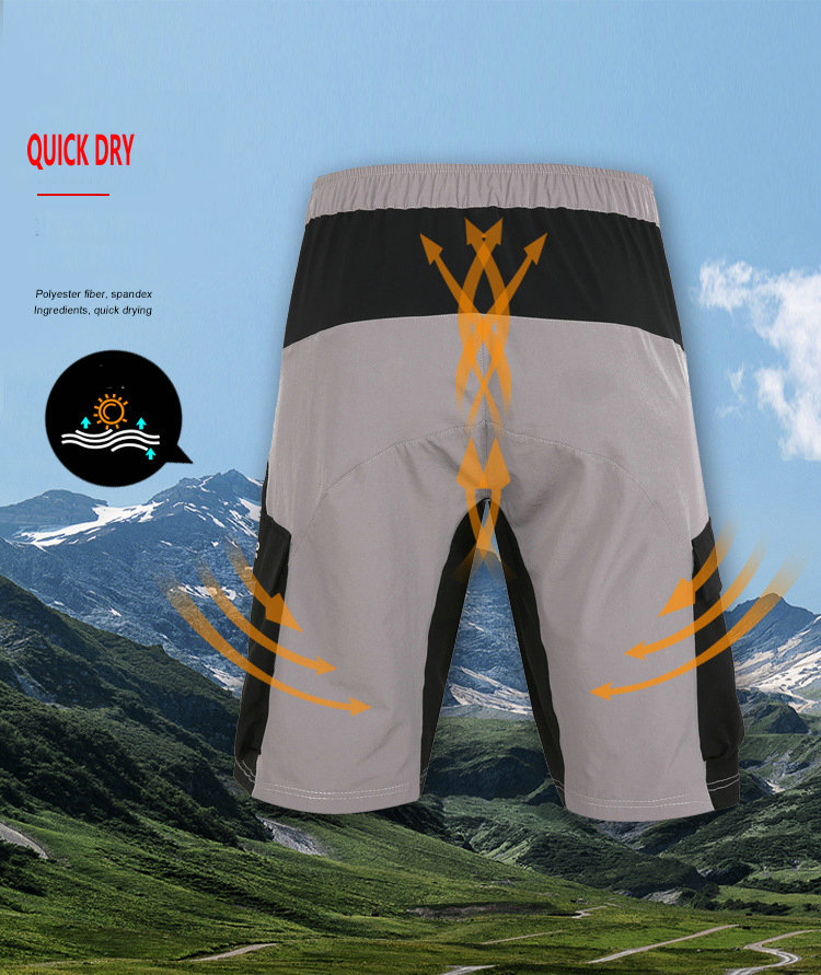 Factory wholesale mens summer breathable quick dry mountain bike shorts customize MTB shorts quick dry outdoor Cycling shorts