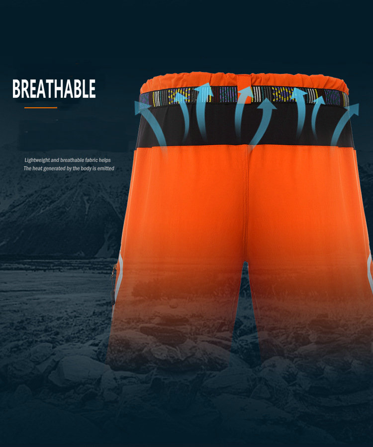 Factory wholesale mens summer breathable quick dry mountain bike shorts customize MTB shorts outdoor casual cycling shorts
