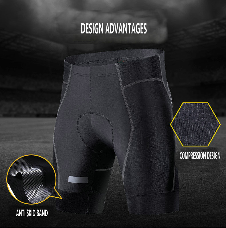High Quality Breathable Quick Dry Mens Cycling Shorts MTB 4D Padded Bike Shorts Moisture Wicking Compression Bicycle Shorts