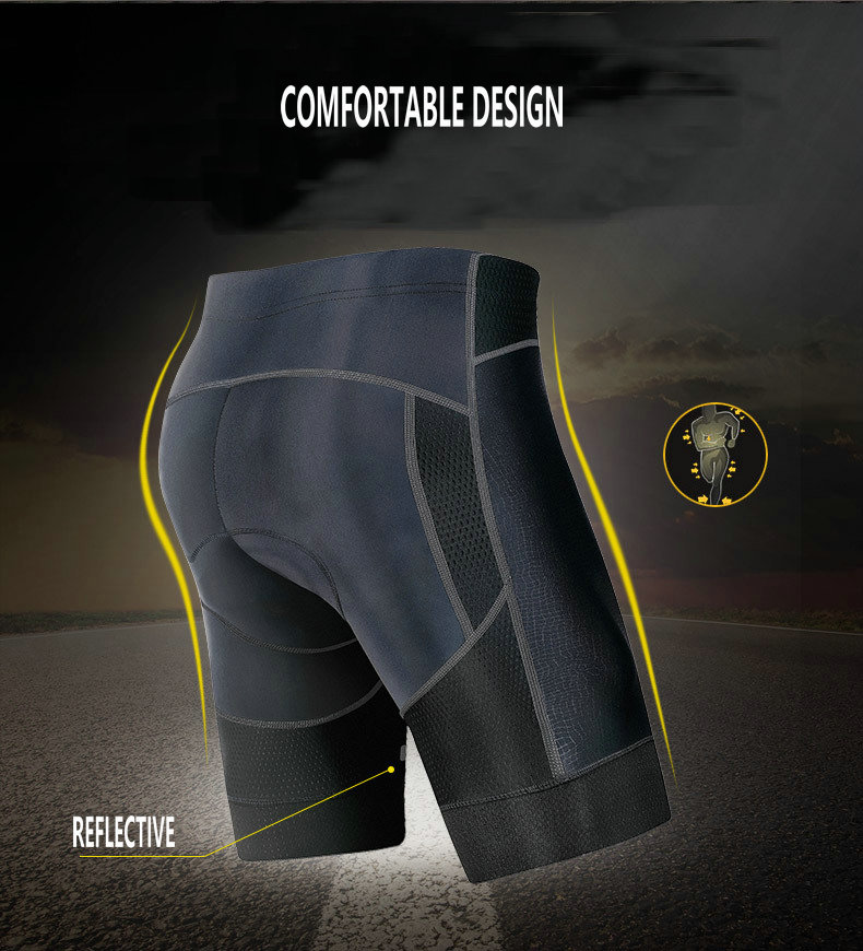 High Quality Breathable Quick Dry Mens Cycling Shorts MTB 4D Padded Bike Shorts Moisture Wicking Compression Bicycle Shorts