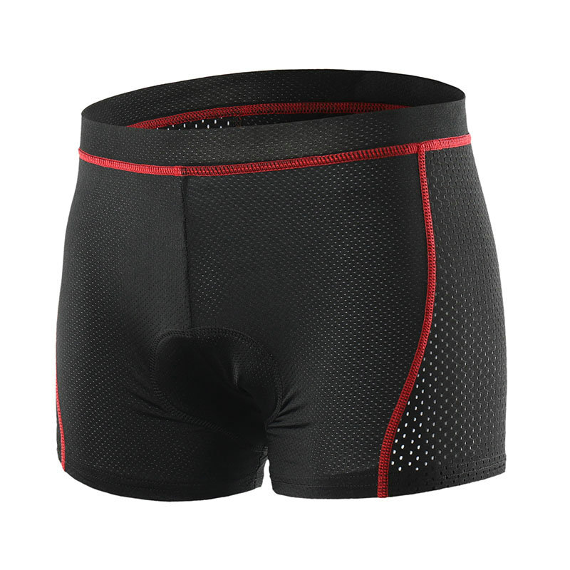 Factory Wholesale Breathable Moisture Wicking Cycling Underwear Mens 3D Silicone Gel Padded Bike Underwear Cycling Shorts