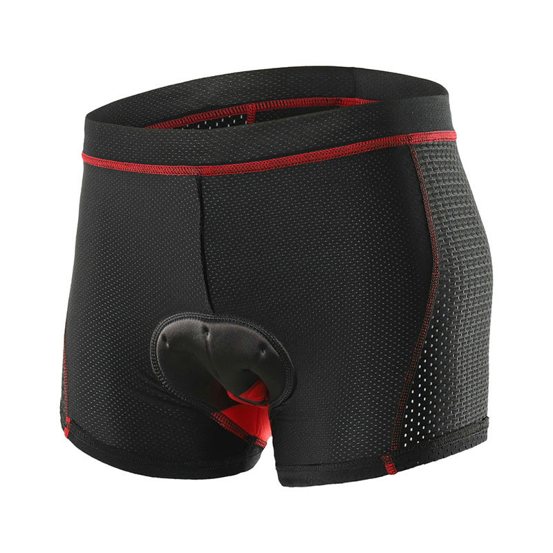 Factory Wholesale Breathable Moisture Wicking Cycling Underwear Mens 3D Silicone Gel Padded Bike Underwear Cycling Shorts