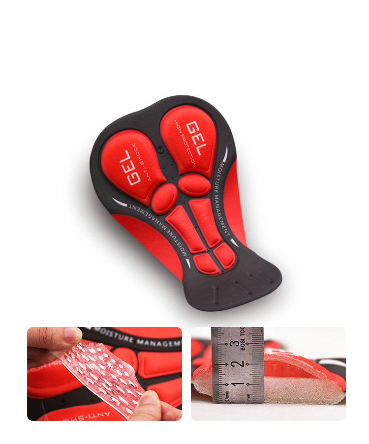 Factory Wholesale Breathable Moisture Wicking Cycling Underwear Mens 3D Silicone Gel Padded Bike Underwear Cycling Shorts