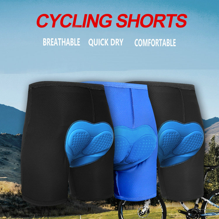 Factory wholesale quick dry moisture wicking men's padded cycling shorts Gel padded bike shorts MTB mountain bike shorts padded
