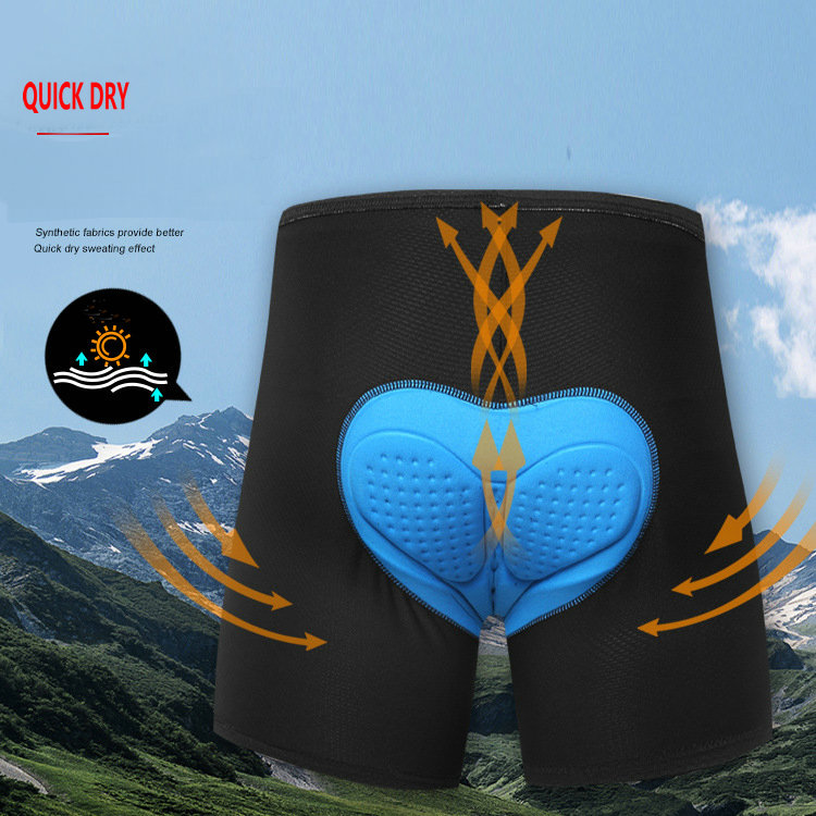 Factory wholesale quick dry moisture wicking men's padded cycling shorts Gel padded bike shorts MTB mountain bike shorts padded