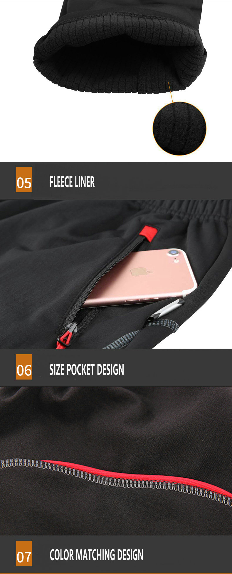 Wholesale Winter Fleece Warm Mens Outdoor Mountain Bike Pants Windproof warm Cycling Pants Waterproof Breathable MTB Bike Pants