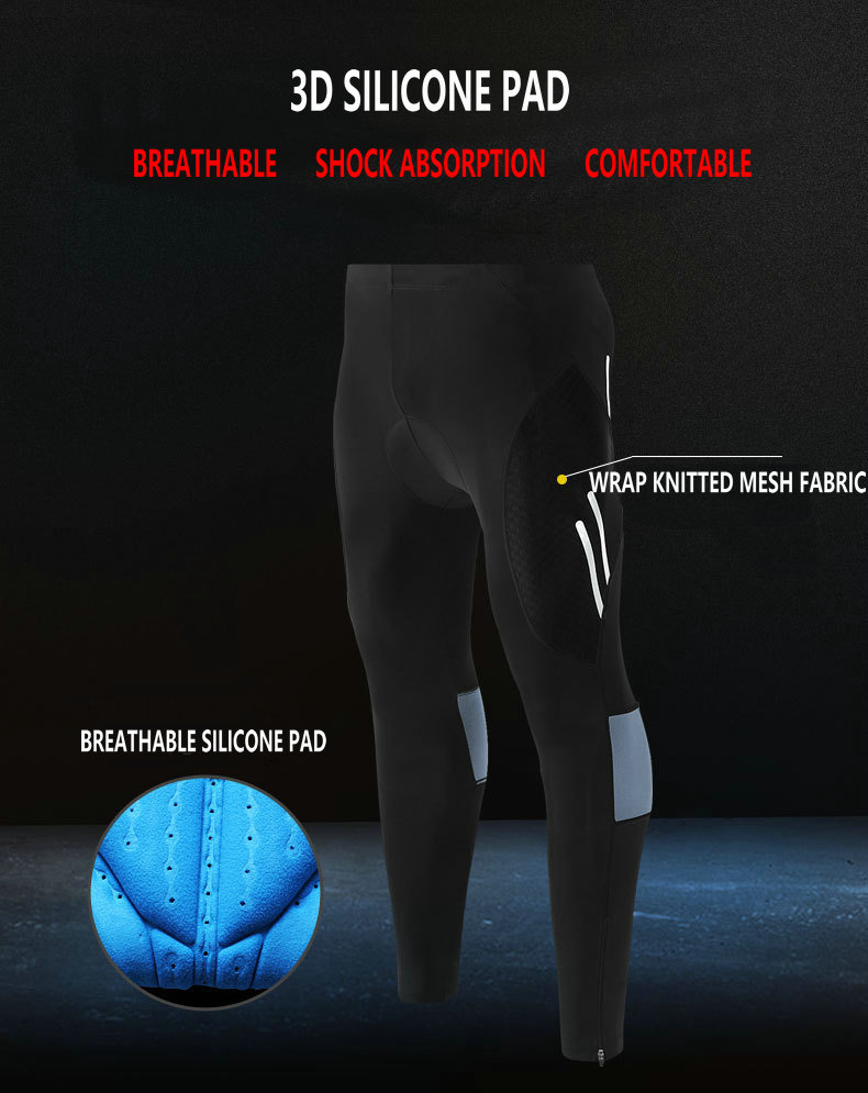 Factory Wholesale Quick Dry Mens Cycling Pants Breathable 4D Padded Mountain Bike Pants Custom Spring Autumn Men's Bicycle pants