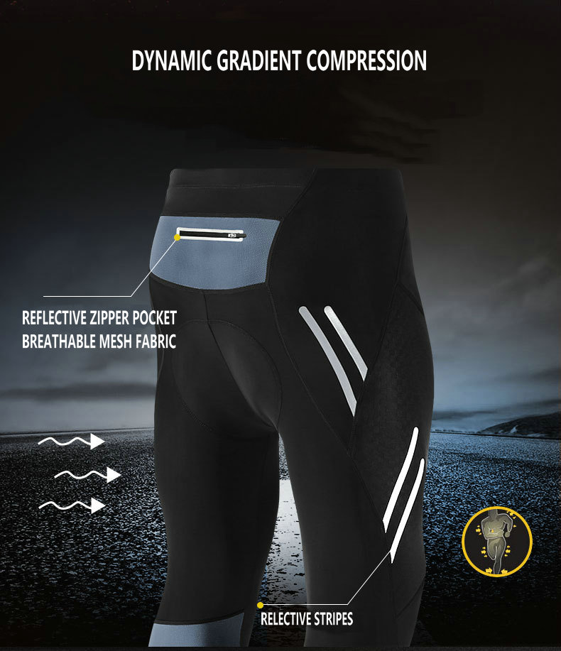 Factory Wholesale Quick Dry Mens Cycling Pants Breathable 4D Padded Mountain Bike Pants Custom Spring Autumn Men's Bicycle pants