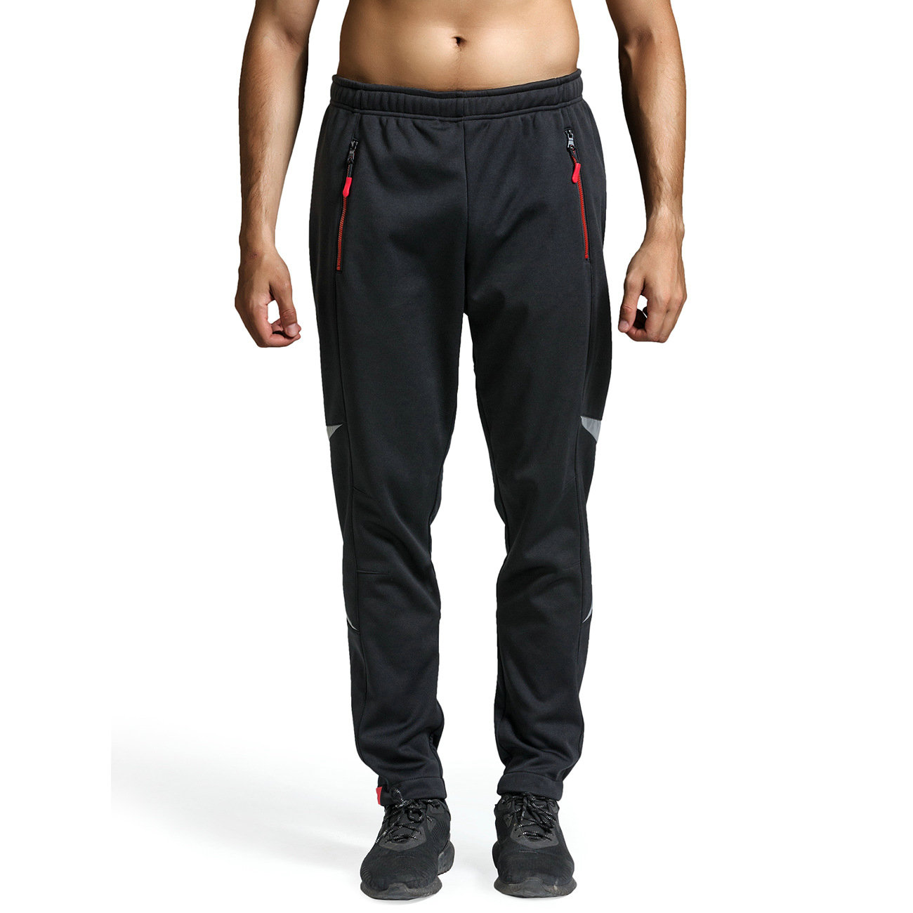 Factory Wholesale Men's Cycling Pants Fleece Thermal Windproof Winter Outdoor Pants for Biking Running Hiking Winter Bike Pants