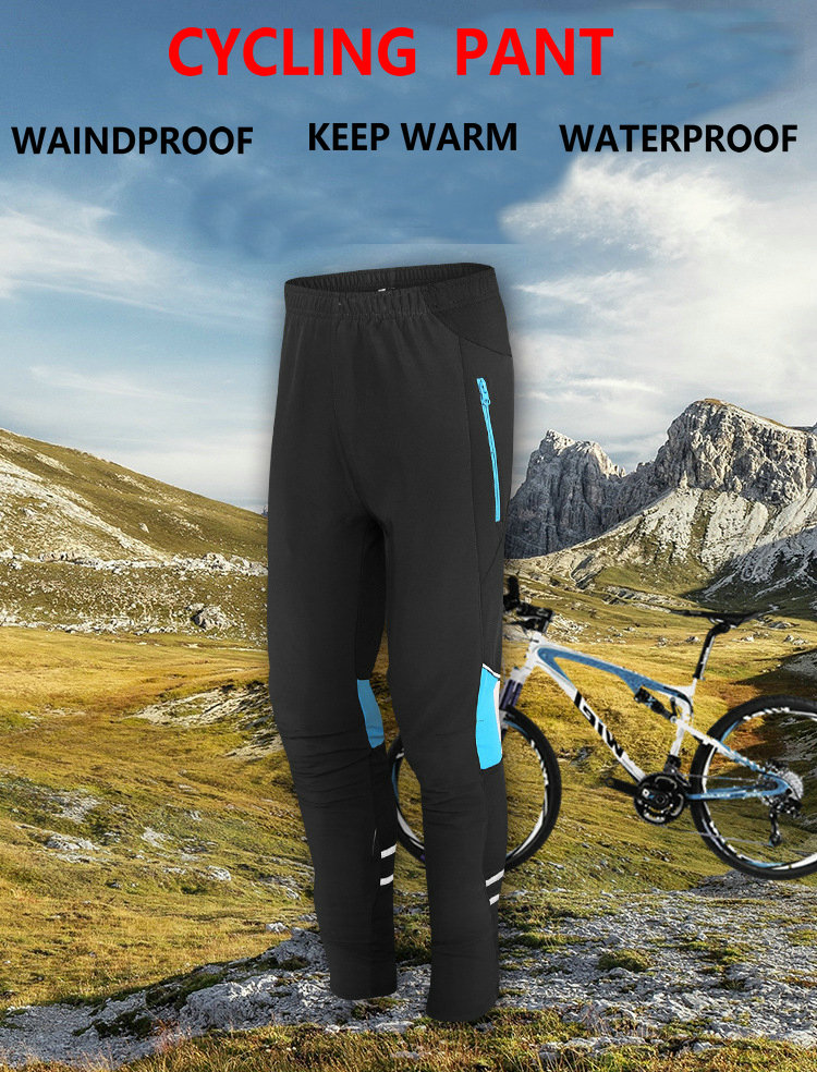 Factory Men's Thermal Windproof Cycling Pants Fleece Lined Outdoor Warm Bike Pants Winter Cold Weather Warm Casual Pants