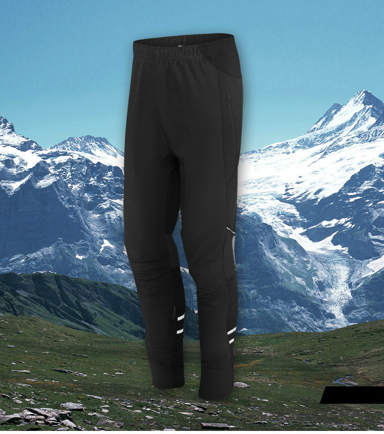 Factory Men's Thermal Windproof Cycling Pants Fleece Lined Outdoor Warm Bike Pants Winter Cold Weather Warm Casual Pants