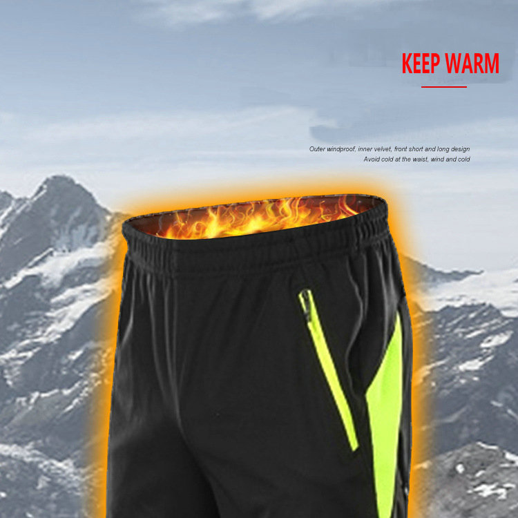 Factory Wholesale Hot Selling Mens Winter Warm Windproof Cycling Pants Outdoor Hiking Pants Customize Waterproof Bike Pants