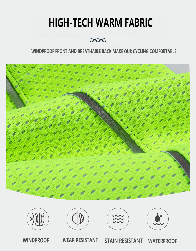 Factory Custom Winter Thermal Fleece Cycling Jacket Men Windproof Warm Cycle Wear Breathable Waterproof Bike Jacket Windbreaker