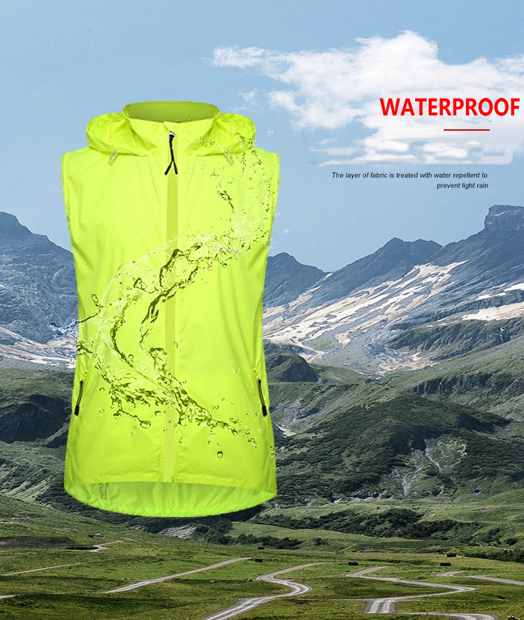 custom men sun uv protection UPF 50+ waterproof cycling jacket removable sleeves rainproof bike jacket outdoor windproof jacket