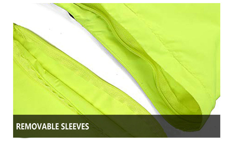 custom men sun uv protection UPF 50+ waterproof cycling jacket removable sleeves rainproof bike jacket outdoor windproof jacket